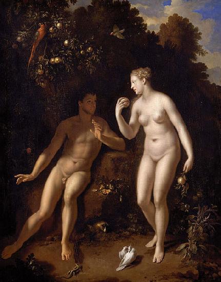 Adriaen van der werff Adam and Eve. oil painting image